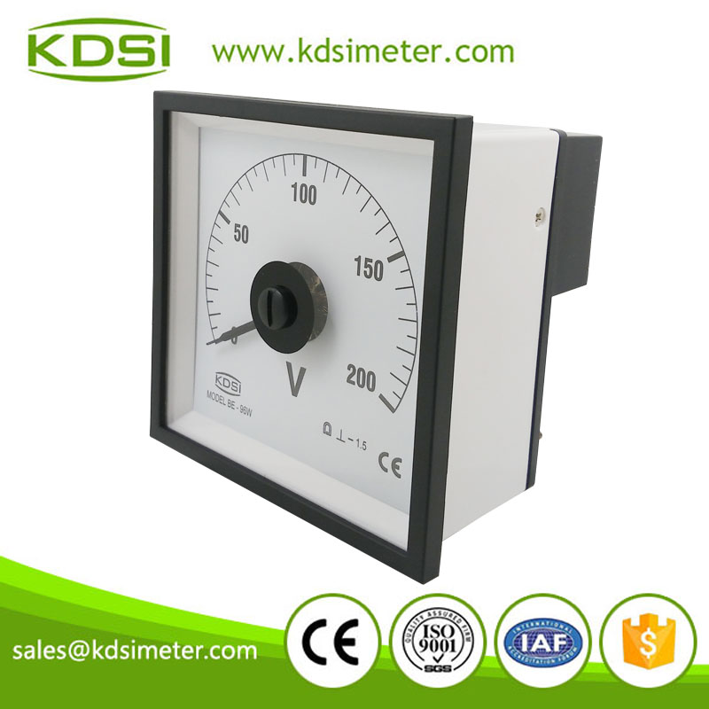 20 Years Manufacturing Experience BE-96W DC200V analog dc voltmeter