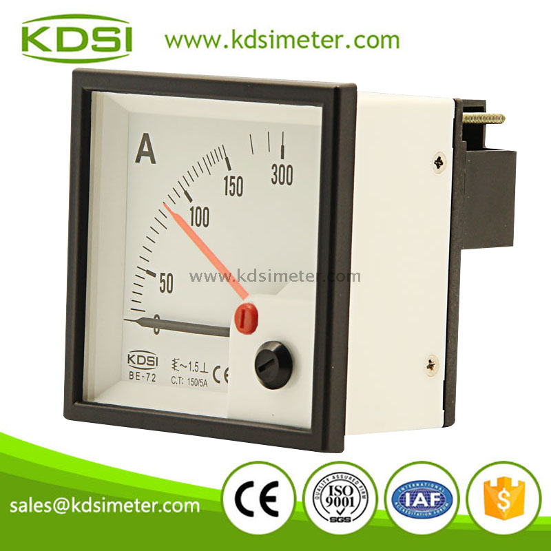 KDSI BE-72 AC150/5A ac double pointer analog ampere meter