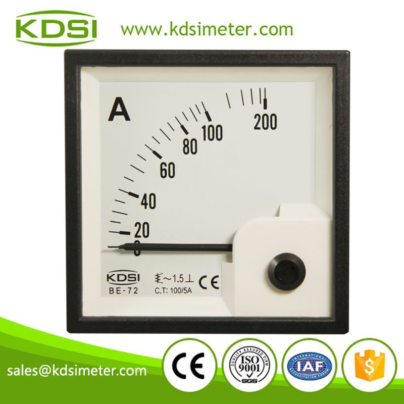 New Hot Sale Smart BE-72 AC100/5A ac analog panel ac ammeters