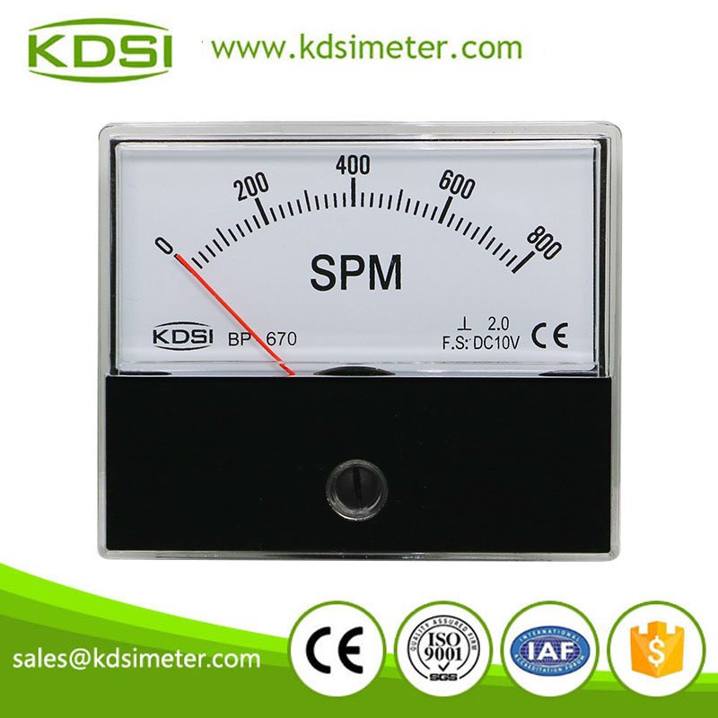 Industrial universal BP-670 DC10V 800SPM panel voltage analog spm meter