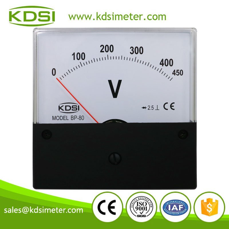 Square type welding machine meter BP-80 80*80 AC450V with rectifier panel analog voltage meter 