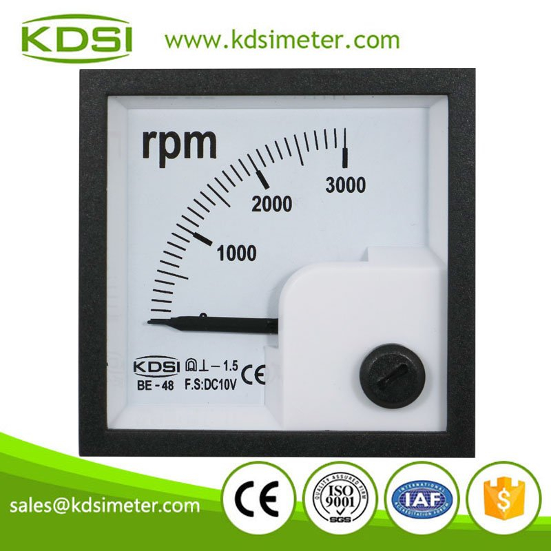 Easy operation KDSI BE-48 DC10V 3000RPM panel analog rpm meter