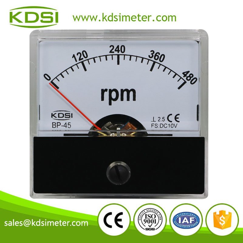 Portable precise BP-45 DC10V 480rpm panel analog industrial rpm meter
