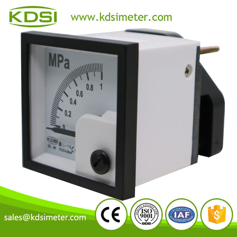 Durable in use BE-48 48*48mm DC4-20mA 1MPa analog panel current pressure marine meter