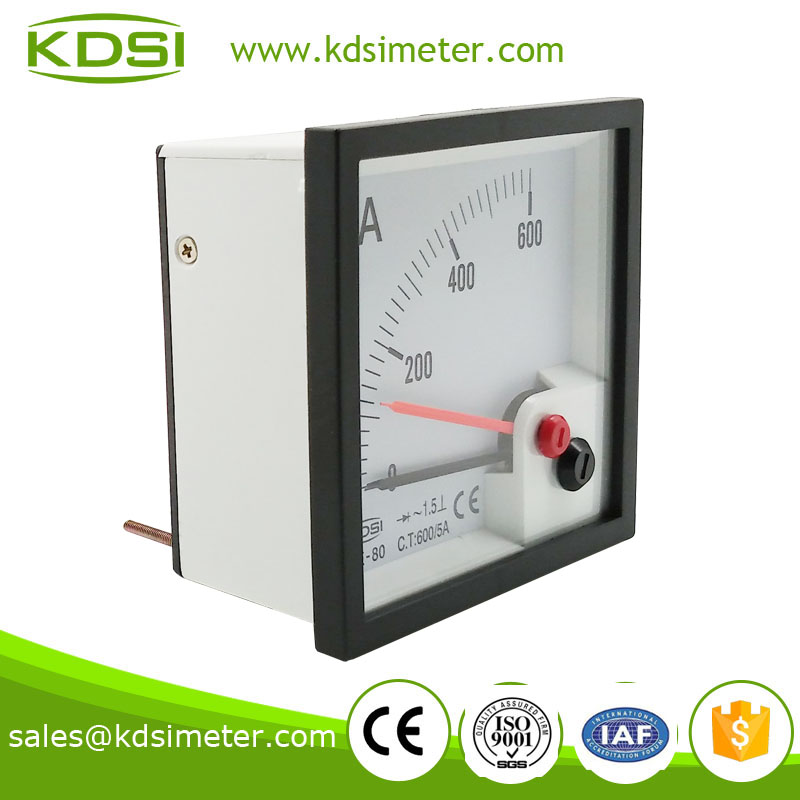 Easy installationBE-80 AC600 / 5A rectifier with red pointer panel analog ammeter