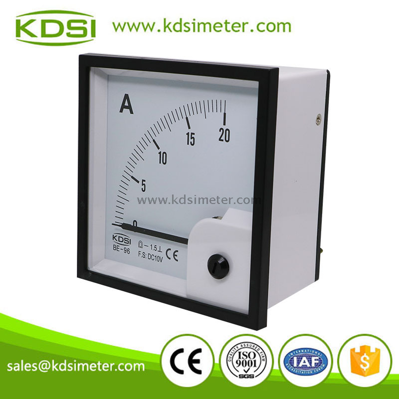 KDSI Square type BE-96 DC10V 20A dc voltmeter ammeter
