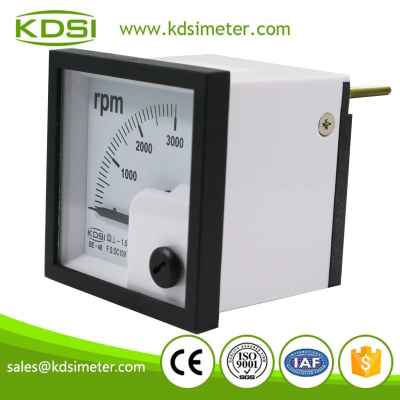 Easy operation KDSI BE-48 DC10V 3000RPM panel analog rpm meter