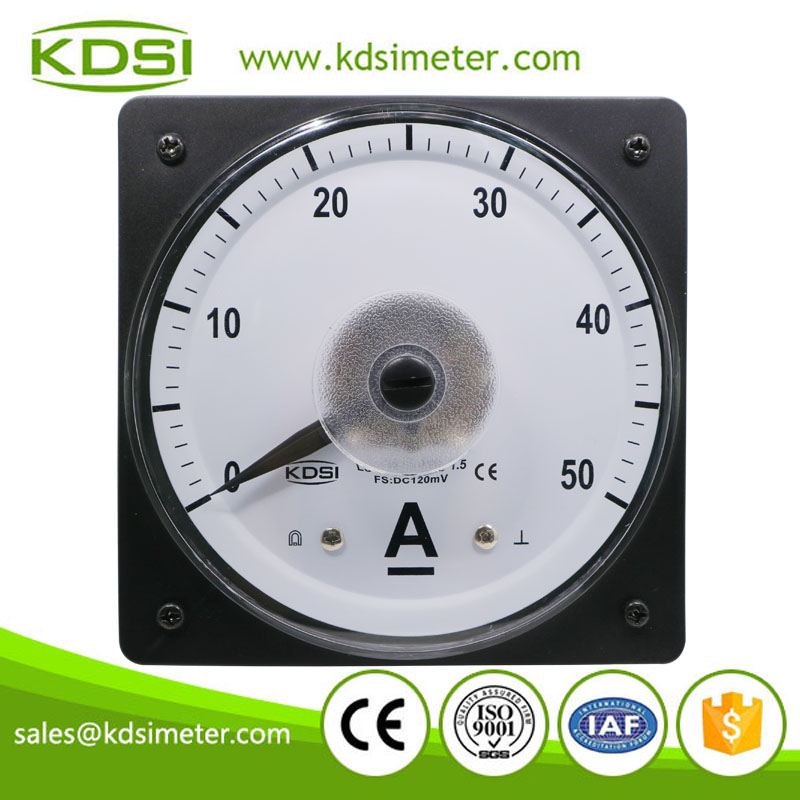 Instant flexible LS-110 DC120mV 50A wide angle analog marine ammeter