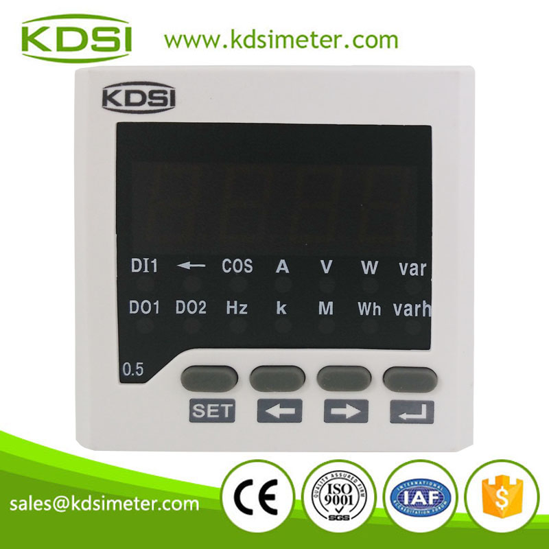 Square type BE-72DA DC+-60mV+-400A AC/DC80V-270V digital dc panel ammeter