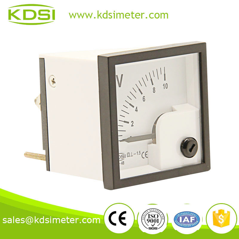 BE-48 48*48 DC Voltmeter DC10V high precision analog meter,panel meter