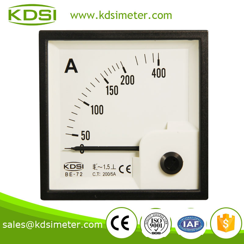 Taiwan technology BE-72 72*72 AC200/5A analog current meter