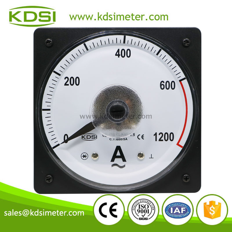 KDSI wide angle LS-110 AC600/5A 2times overload panel ampere meter for marine