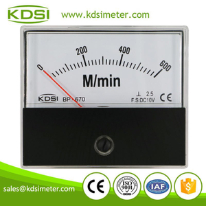 High quality professional BP-670 DC10V 600M/min panel voltage analog tachometer