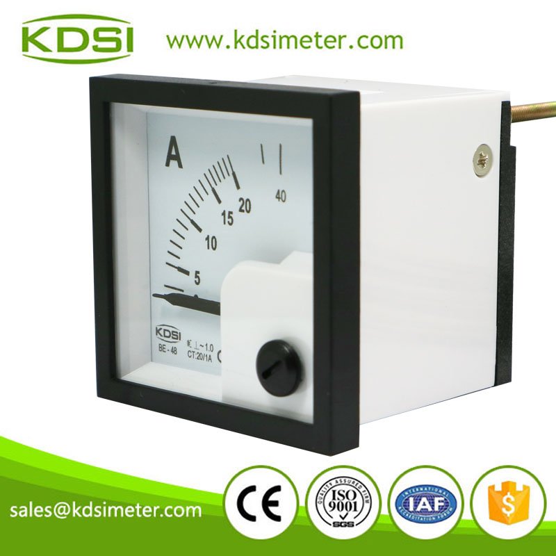 CE certificate BE-48 AC20/1A analog ac panel amp meter