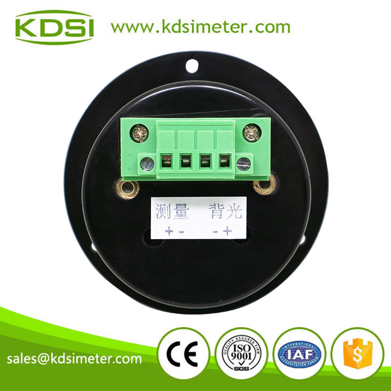 China Supplier BO-65 DC50mV 30A round type analog panel led backlight amp meter