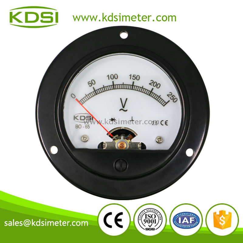 KDSI Round type BO-65 AC250V with rectifier for backlighting super mini analog voltmeter