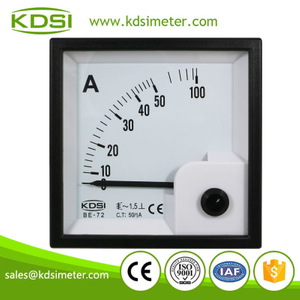 KDSI square type BE-72 AC50/1A ac analog amperemeter