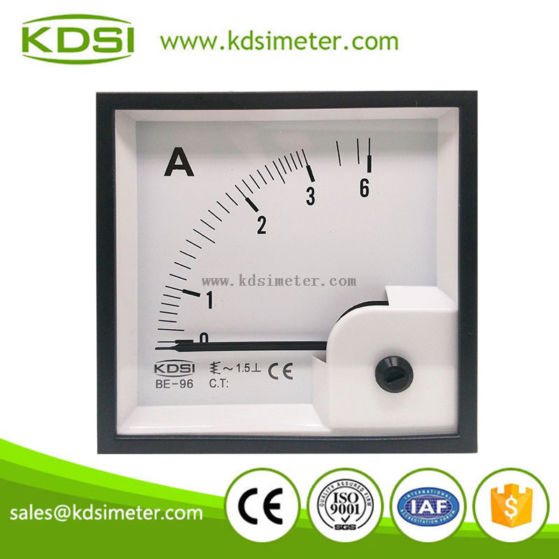 Taiwan technology BE-96 96*96 AC Ammeter AC3A panel analog ammeter
