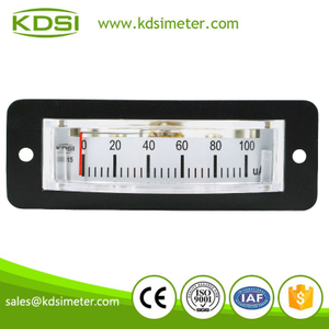 Thin edgewise BP-15 DC100uA analog panel microammeter