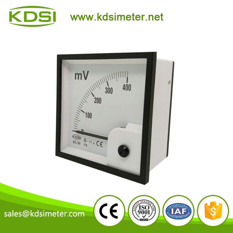 Portable precise BE-96 96 * 96 DC400mV analog dc panel millivoltmeter