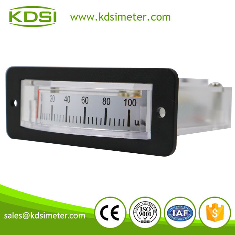 Thin edgewise BP-15 DC100uA analog panel microammeter