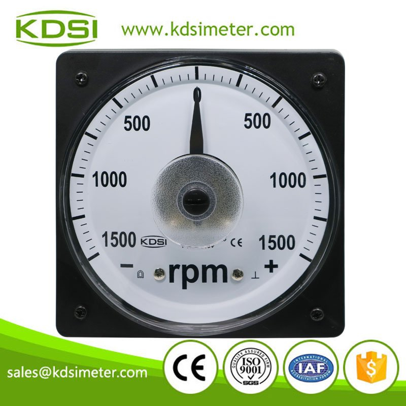 Manufacturer analog display LS-110 DC+-10V+-1500rpm wide angle tachometer for vessel for train