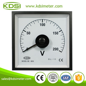 Manufacturer KDSI BE-96W DC200V Direct Input Analog Panel Meter Voltage Meter