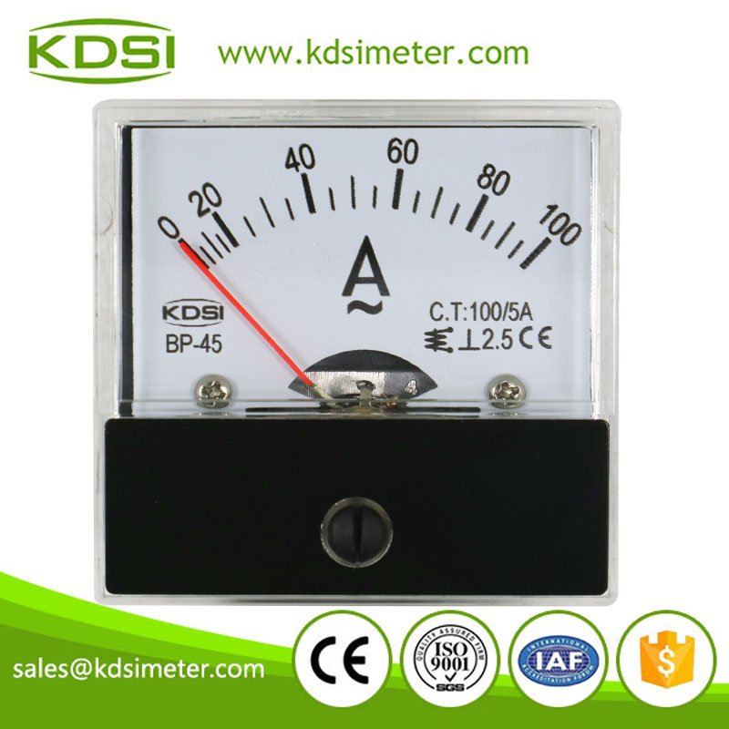 Hot Selling Good Quality BP-45 AC100/5A analog ac panel amp meters