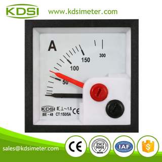 KDSI mini type BE-48 AC150/5A double pointer panel ac ammeter