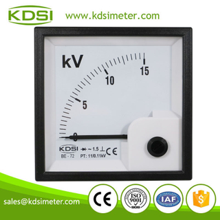 KDSI electronic apparatus BE-72 AC15KV 11/0.11KV rectifier analog panel kilovoltmeter