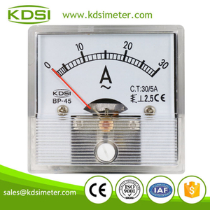 Mini type could be customized BP-45 AC30/5A analog panel ac ammeter for ct