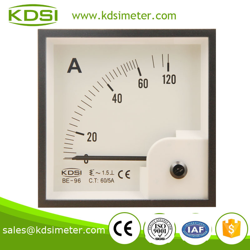 BE-96 96*96 AC Ammeter AC60/5A amps meter for punching machine 
