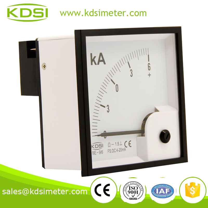 BE-96 DC Ammeter DC4-20mA +-6KA zero center meter in current meter