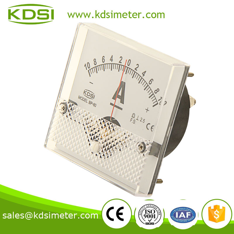 Hot sales BP-80 80*80 DC+-10A zero center in current meters