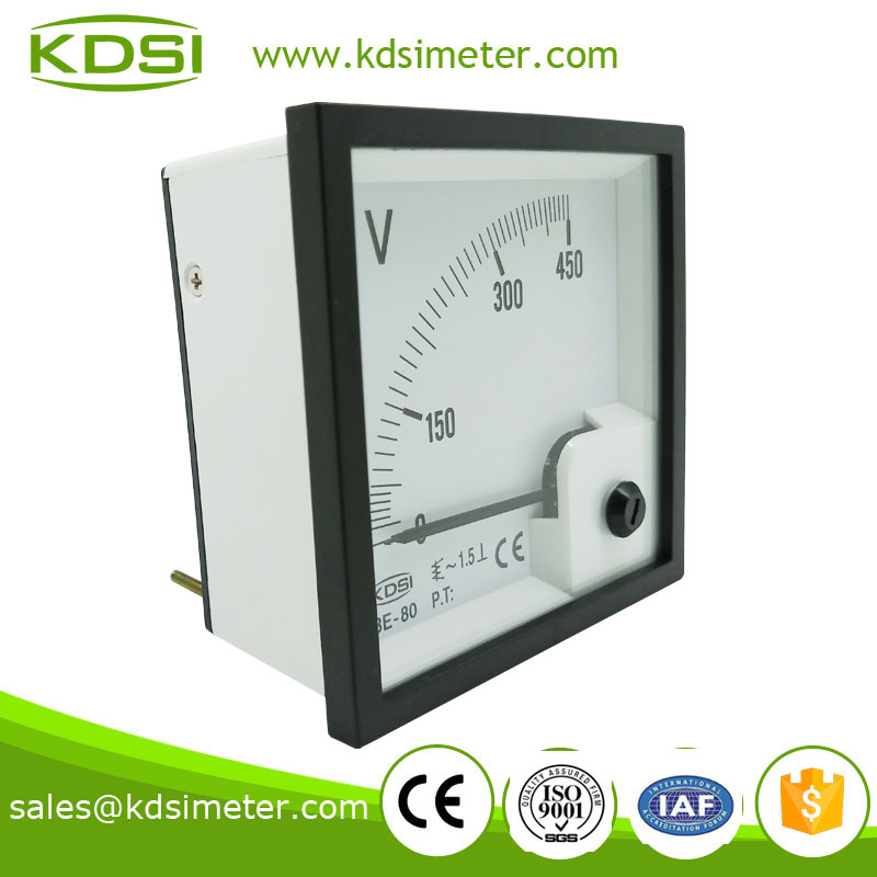Portable precise BE-80 AC450V analog voltmeter