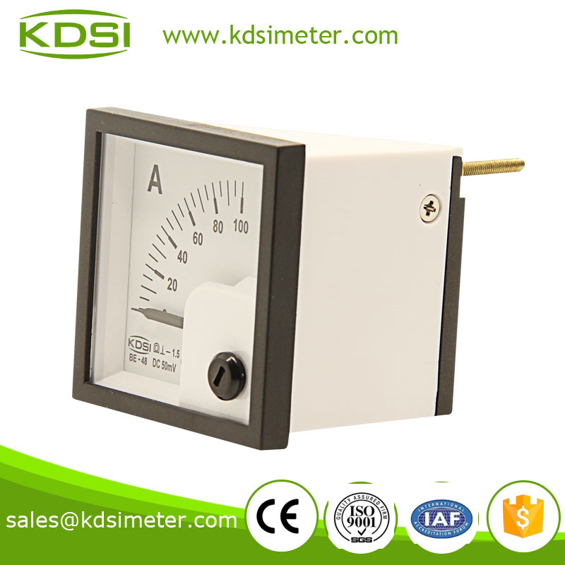 Small & high sensitivity BE-48 DC75mV 25A analog current meter