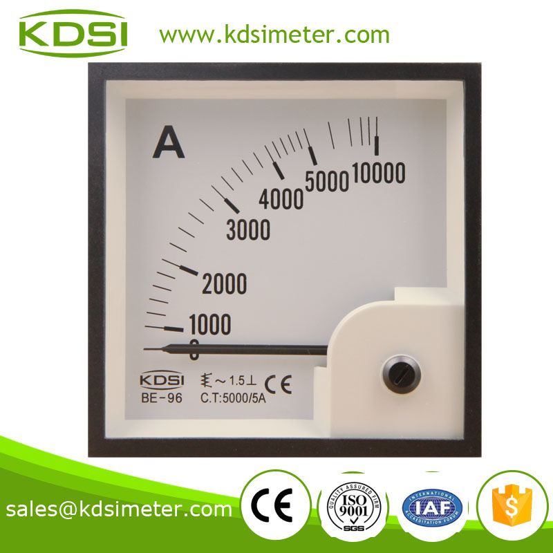 Hot sales BE-96 96*96 AC5000/5A analog ac ampere meter
