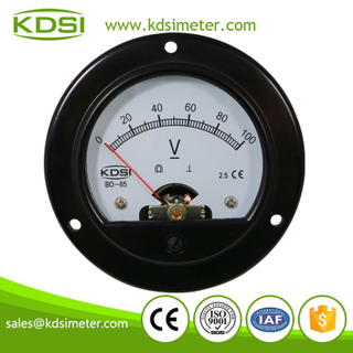 High quality professional BO-65 DC100V analog panel round voltmeter