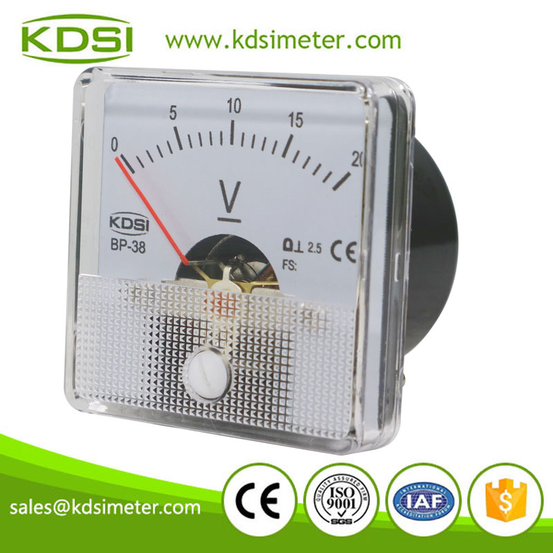 New Hot Sale Smart BP-38 DC20V analog panel mount voltmeter