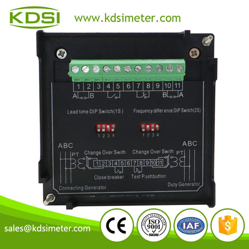 High quality professional F96-SM 100V Sync Pulse Type panel LED generator synchroscope meter
