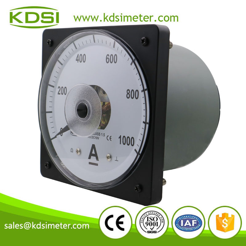 Easy installation LS-110 DC10V 1000A panel analog wide angle display ammeter