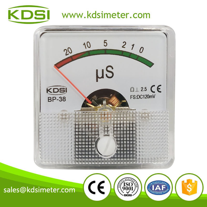 Safe to operate mini type BP-38 DC120mV uS analog dc panel milivoltmeter