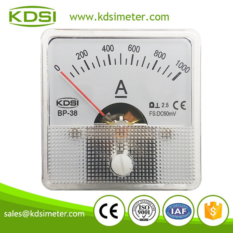 New Hot Sale Smart BP-38 DC60mV 1000A analog panel mount ammeter with output