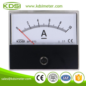 CE Approved BP-670 DC10A analog panel ammeter with output