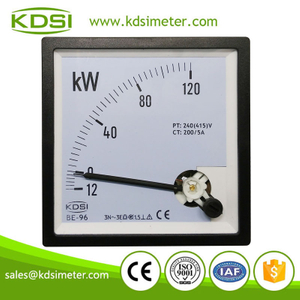 Industrial universal BE-96 3P4W -12-0-120kW 200/5A 240(415)V analog panel kW power meter