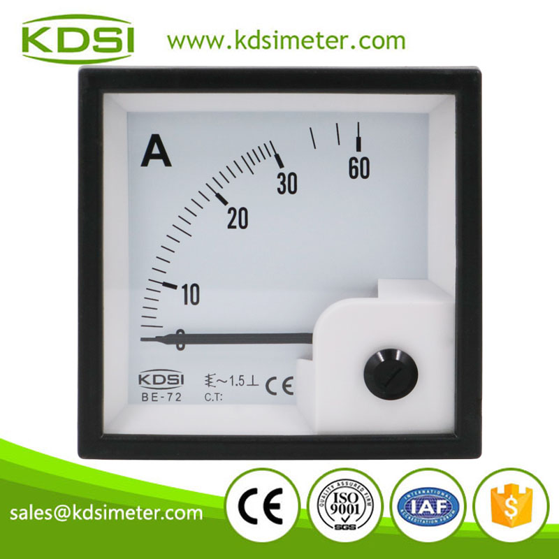 CE certificate BE-72 AC30A direct ac panel analog ammeter