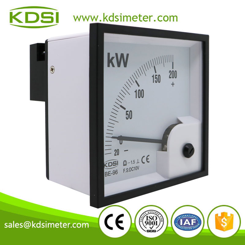 KDSI electronic apparatus BE-96 DC10V -20-200kW dc analog voltage panel kW meter