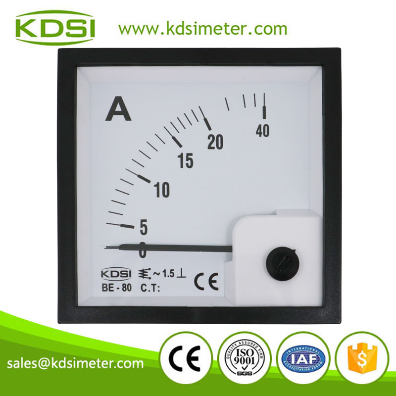 Instant flexible BE-80 AC20A analog panel ac ammeter