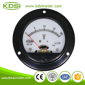 20 Years Manufacturing Experience BO-52 DC20V analog backlighting voltage panel mount gauge