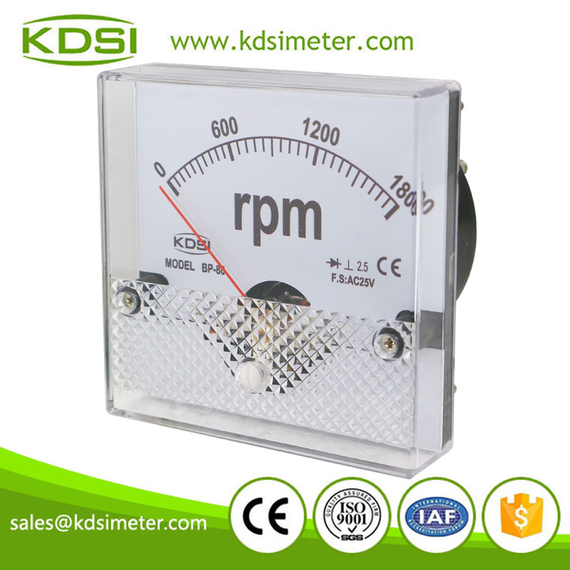 CE Approved BP-80 AC25V 1800rpm rectifier ac motor high rpm meter